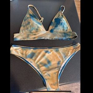 Tie dye small/medium bikini